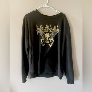 Grey Def Leppard sweatshirt